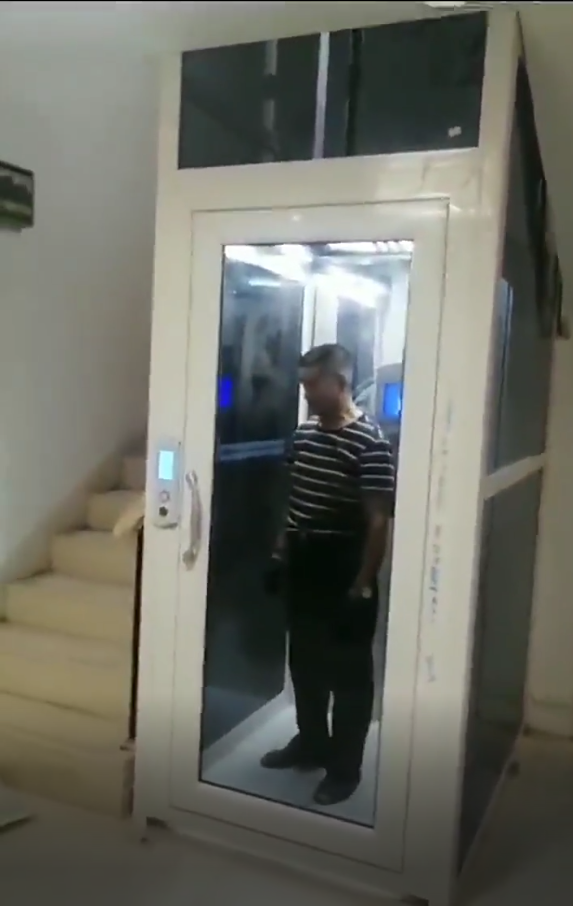 浙江2层别墅电梯安装现场